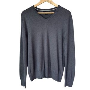 Banana Republic Men’s Silk Cashmere V-Neck Pullover Sweater,  Medium
